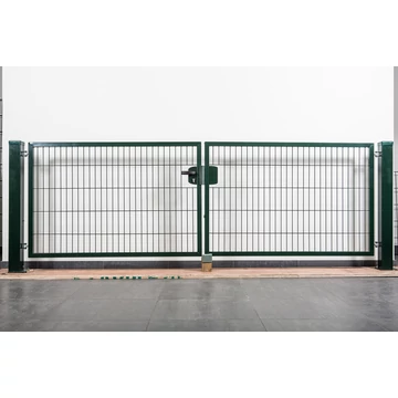 Kétszárnyú kapu 1,7m x 4m zöld és antracit színben
